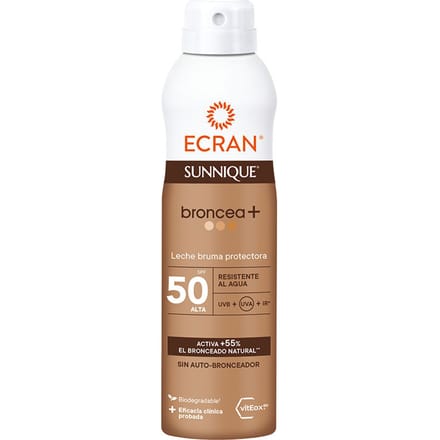 ECRAN SUNNIQUE BRONCEA+ beschermende nevel SPF 50 250 ml