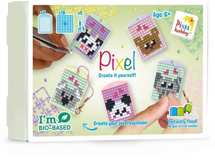 Pixelhobby Medaillons Themabox Kawaii Wilde Dieren