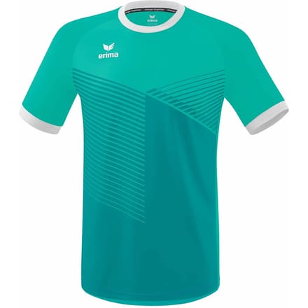 Erima Mantua Shirt Korte Mouw Heren - Wit / Columbia | Maat: S