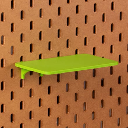 Standaard plankje vlak voor Ikea Skadis Pegboard 16x10 cm - Groen - Display