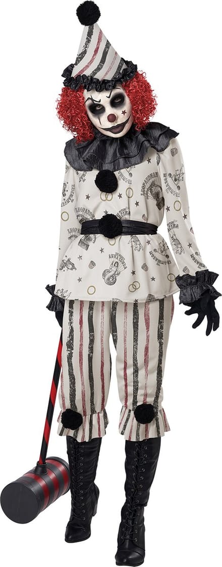 Vegaoo - Spookachtig clown kostuum voor volwassenen