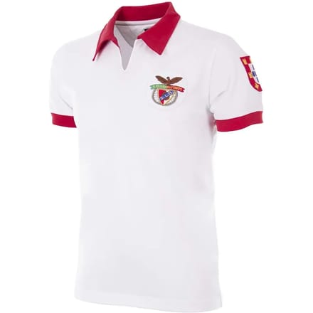 COPA Football - SL Benfica 1968 Uit - Retro Voetbalshirt - Heren - S - Wit
