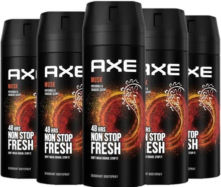 Axe Deo Spray - Musk - 5 x 150 ml - Voordeelverpakking