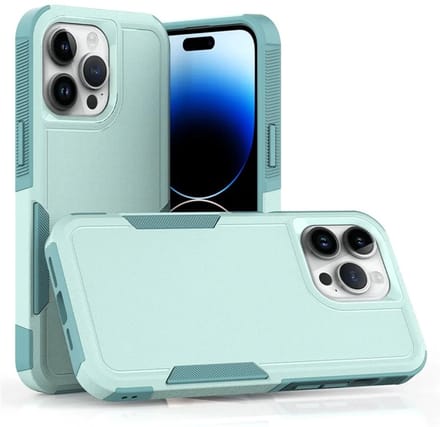 Cityhoesje – iPhone 15 Pro Max – Anti-drop – BackCover – Licht Blauw