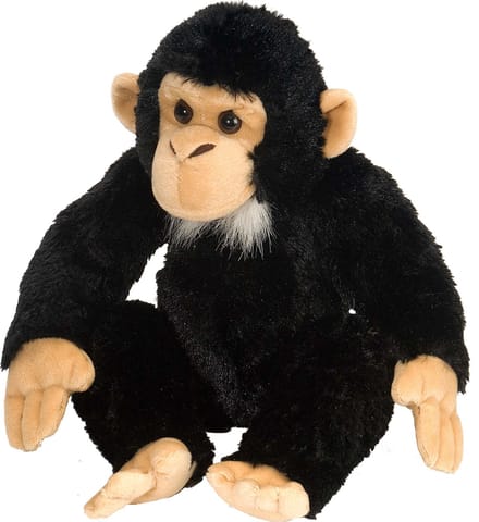 Wild Republic Pluche knuffel chimpansee - 30 cm - knuffels - speelgoed