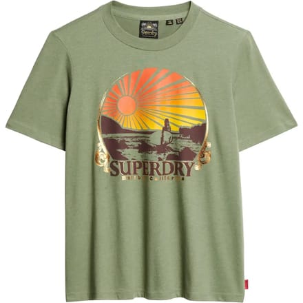 Dames-T-shirt Superdry Travel Souvenir