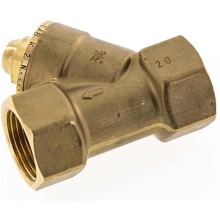 Rp 3/4'' Messing Y Terugslagklep 10 bar (145 psi) NBR