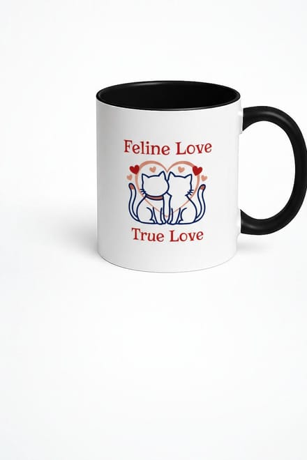 Feline Love True Love Mok | Liefdevolle Katten Design | Valentijn Cadeau
