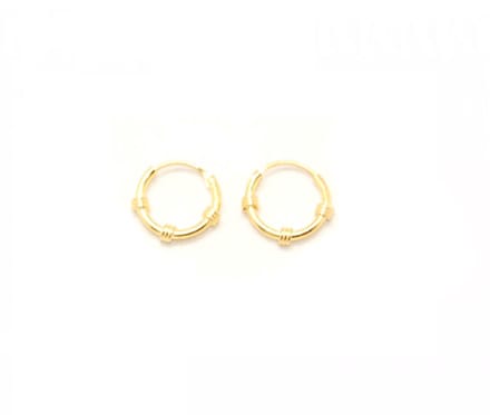 Bijoutheek Oorringen Bali hoop (12mm) Goud