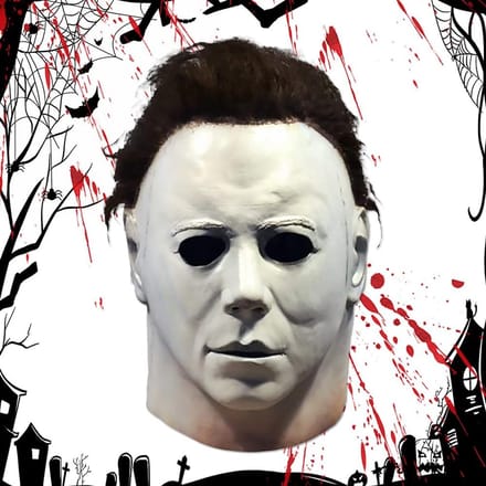 Horror Michael Myers Kostuummasker met Haar voor Halloween en Feest
