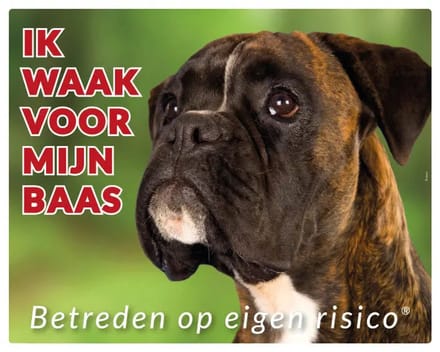 Boxer Brindle Waakbord