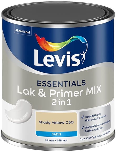 Levis - Essentials Lak & Primer Mix - Shady Yellow C50 - Mengverf - 1 L