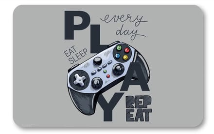 Placemat Gamer Eat Sleep Play Repeat Every Day 43x28 cm