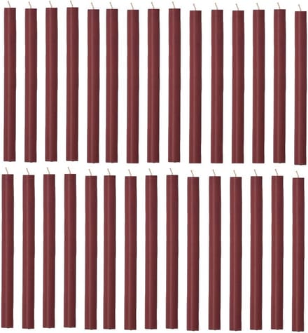 Rustik Lys chique lange dinerkaarsen pak van 30 stuks 2.1 x 30 cm kleur Plum