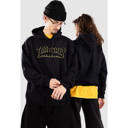 Thrasher Shadow Mag Logo Hoodie zwart