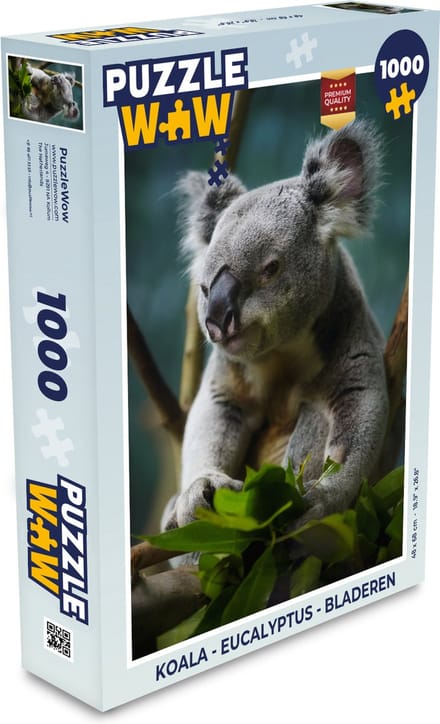 Puzzel Koala - Eucalyptus - Bladeren - Legpuzzel - Puzzel 1000 stukjes volwassenen