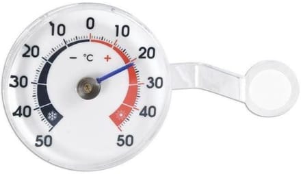 Orion - Bimetalen Buitenthermometer - Rond - Zelfklevend