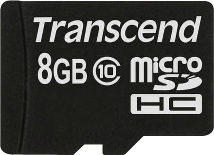 Transcend Premium microSDHC-kaart 8 GB Class 10