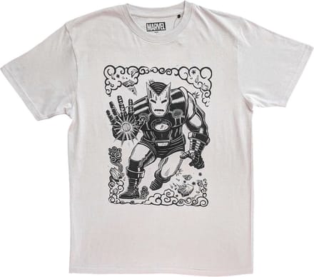 Marvel Iron Man - Sketch Heren T-shirt - M - Wit