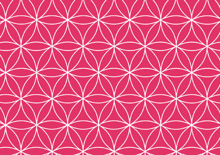 SUSY CARD Cadeaupapier 'Levensbloem rood', op rol