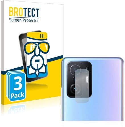 Screenprotector 3 Stuks voor Xiaomi 11T Pro (ALLEEN Camera Lens) Beschermglas transparant