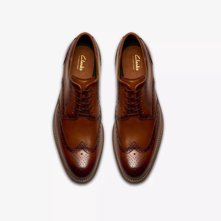 Clarks Veterschoen Cognac - Maat 7,5 - 41,5