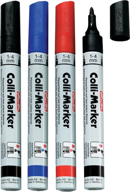 herlitz Permanent-Marker ´Collimarker´, Rundspitze, sortiert