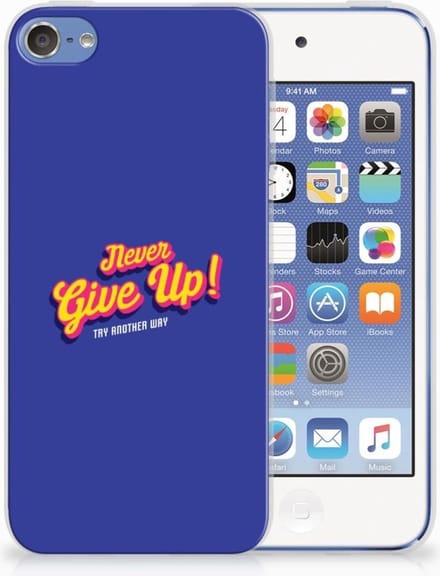 Apple iPod Touch 5 | 6 Siliconen hoesje met naam Never Give Up