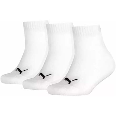 Puma - Kids Quarter 3P - Sokken 3-Pack - 23 - 26 - Wit