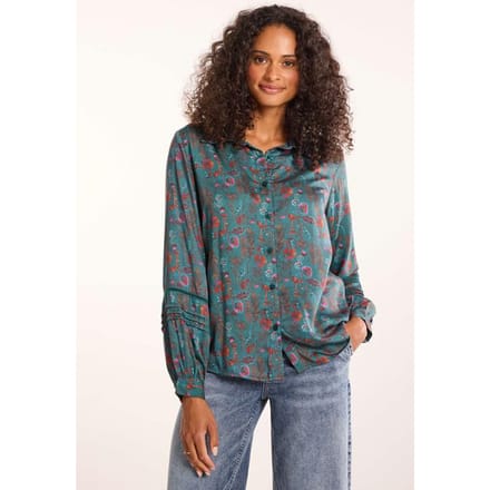 DIDI Dames Blouse Cute Green Mystara print maat 38