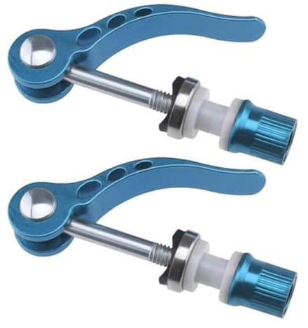 M6 × 65 mm Fiets Snelsluiting Zadelpenklem - Set van 2 - Blauw