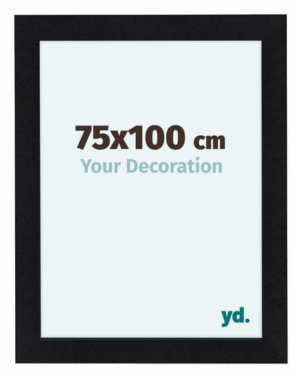 Your Decoration - Fotolijst 75x100 cm - MDF - Zwart Mat - Como