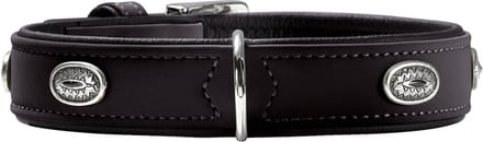 Hunter Halsband Softie Stone Zwart - Hondenhalsband - 60 cm