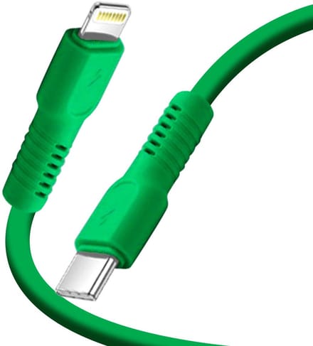Forever, USB-C naar Lightning Kabel 27W - 2.4A Data & Opladen - 1.8m, Groen