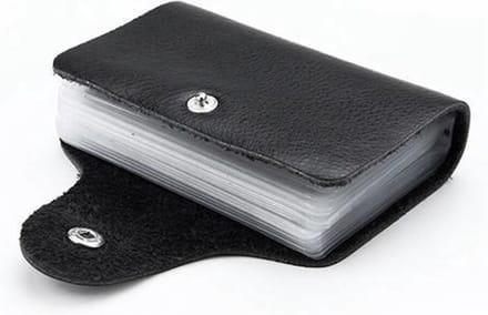 WiseGoods - Pasjeshouder - Creditcardhouder heren en dames - 24 Pasjes - Zwart
