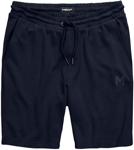 Men Plus - Heren - Sweatbermuda basic elastische tailleband - Donkermarine - Maat L