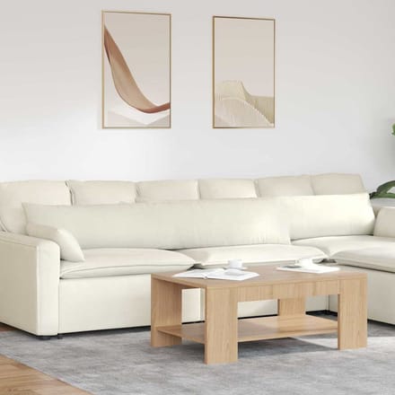 vidaXL - Zitkussens - 2 - pcs - Crème - 200 - x - 40 - cm - Corduroy - stof