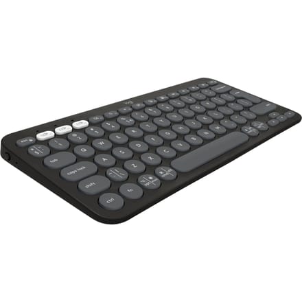 Logitech Pebble Keys 2 K380s Wireless Keyboard - Tonal Graphite - Toetsenbord - Universal - Zwart
