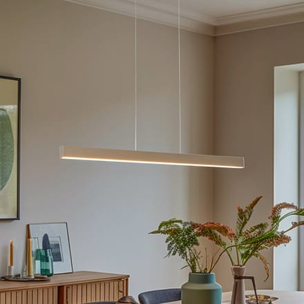 Argon LED hanglamp Broll, crèmewit