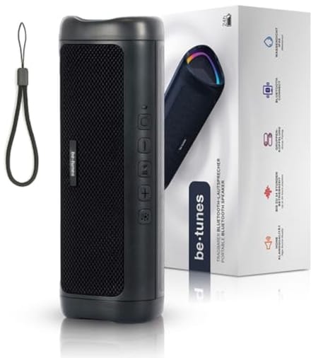 Draadloze Bluetooth-luidspreker met LED-lampen en 24 uur batterijduur - 10 W draagbaar apparaat