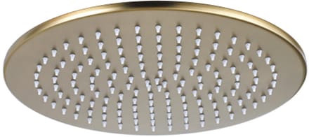 FugaFlow Eccelente Acces Hoofddouche 30cm rond 6mm Geborsteld Messing PVD (Goud)