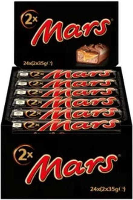 Mars - 2-pack - Doos 24 stuks - Omdoos 8x