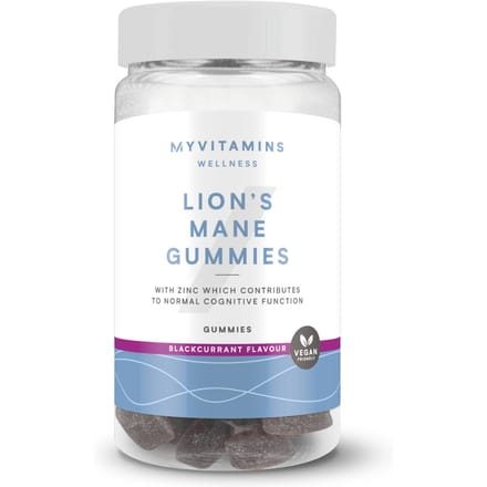 Myvitamins Mushroom Gummies - 60gummies - Lion's Mane (Focus) - Blackcurrant