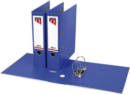 Ordner Quantore a4 80mm pp blauw - set 10 stuks