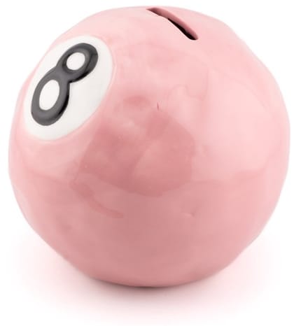 Spaarpot magic eight ball
