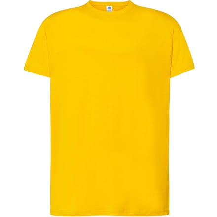 JHK Heren Effen Heather Normaal T-Shirt (Mosterd Heide)