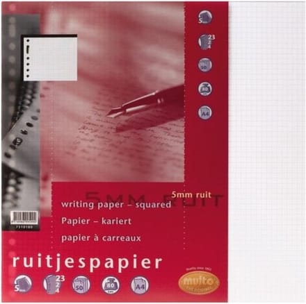 Interieur Multo A4 23-rings ruit 5mm 50vel