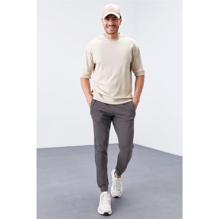 Heren Slim-Fit Fleece Joggingbroek