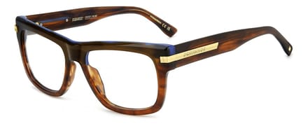 Dsquared2 D2 0163 Brown horn 54/17/145 MAN Brilmonturen