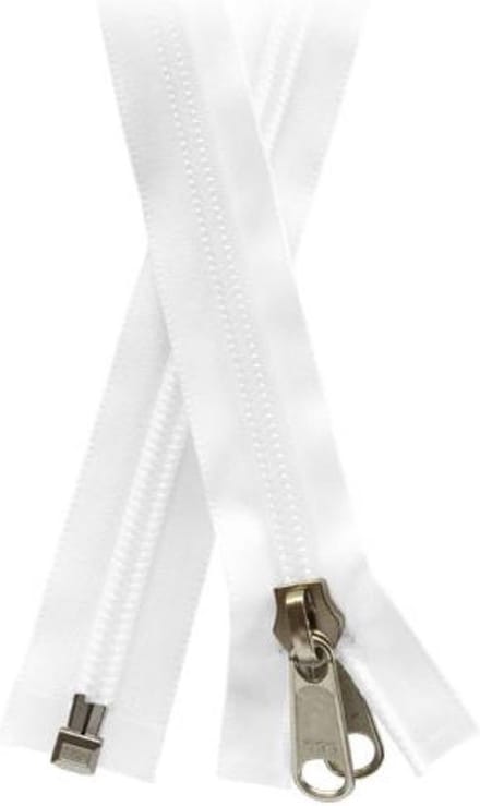 Ykk rits 3,5 mtr-10mm Wit-Tent-Bootkap-Dekzeil-Cabrio-Ritssluiting